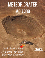 Meteor Crater formed 50,000 years ago when an asteroid plunged through the Earth's atmosphere and crashed into what would become central Arizona. Because of the crater's young age and the dry climate Meteor Crater is the best preserved impact crater on Earth. The asteroid was small in astronomical terms, just 150 feet across. Traveling at around 8 miles per second, in just a few seconds millions of tons of rock were flipped over and the great chasm was excavated.